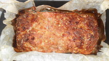 мясной кекс с яйцом