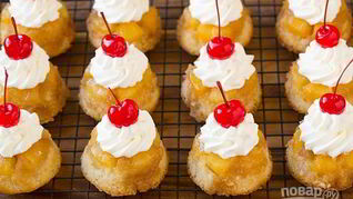 Нежные ананасовые кексы