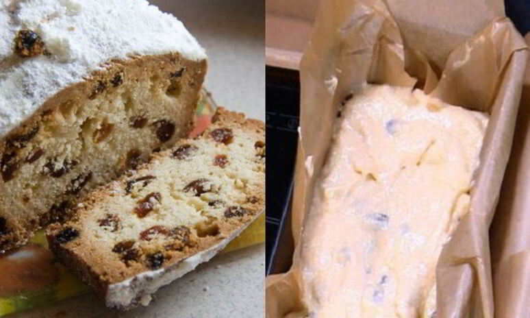 Рецепт песочный кекс с изюмом