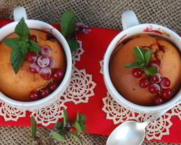 Пряные томатные кексы с красной смородиной