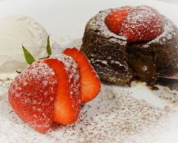 Шоколадный фондан