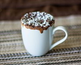 Шоколадный кекс в кружке