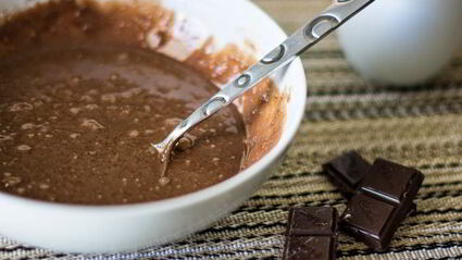 шоколадный кекс в кружке