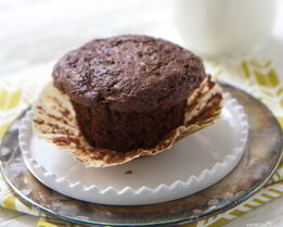 Шоколадные кексы с грушами