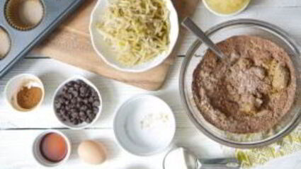 шоколадные кексы с грушами