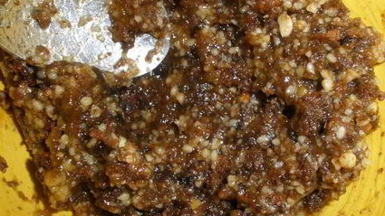 шоколадные кексы с ореховой начинкой