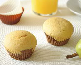 Творожный кекс с грушей