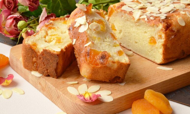 Рецепт творожный кекс с курагой