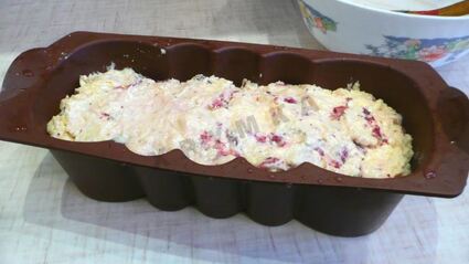 творожный кекс с ягодами