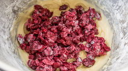 вишневый кекс на растительном масле