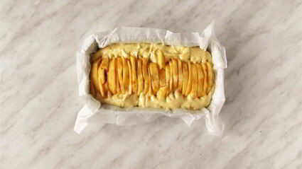 яблочный кекс с яблоками