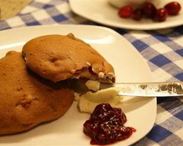 Английские сконы с клюквой