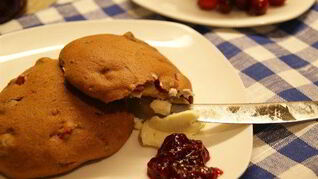 Английские сконы с клюквой