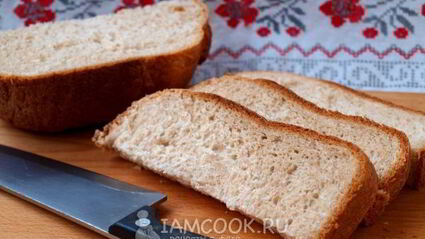 белый хлеб с отрубями в хлебопечке