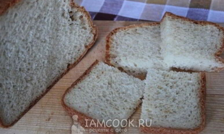 Рецепт белый творожный хлеб в хлебопечке