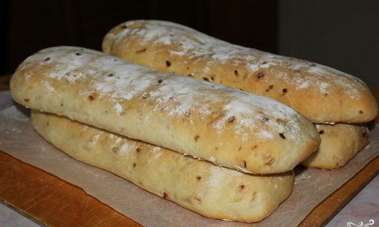 Рецепт чиабатта с луком
