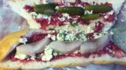 фаршированный багет — шуба в шубе