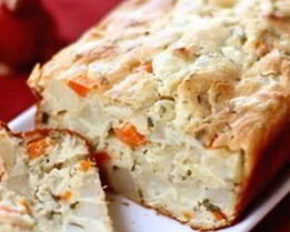 Картофельно-морковный хлеб с зеленью