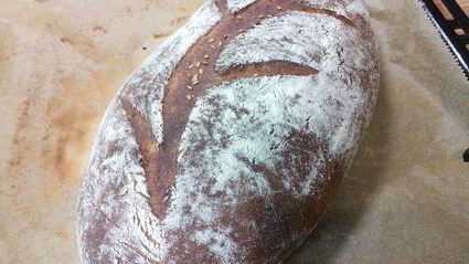 хлеб на печеных яблоках с орешками