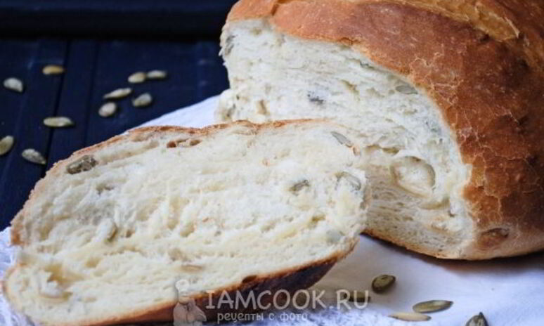 Рецепт хлеб с тыквенными семечками