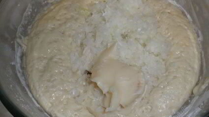 хлеб со смальцем и луком