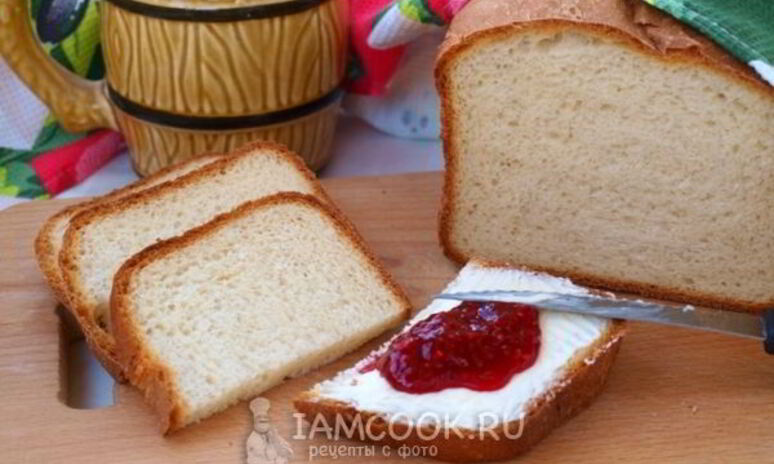 Рецепт молочный хлеб в хлебопечке