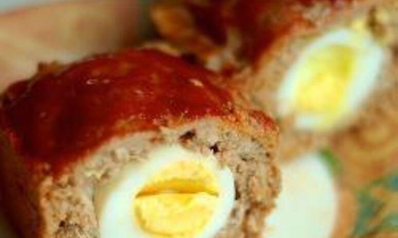 Рецепт мясной хлеб митлоф с яйцом