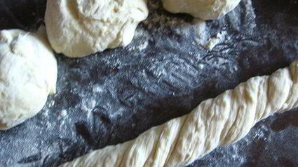 овсяно-горчичные крученые багеты