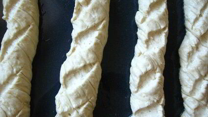 овсяно-горчичные крученые багеты