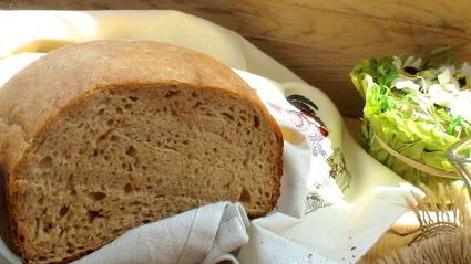 пшенично-ржаной заварной хлеб