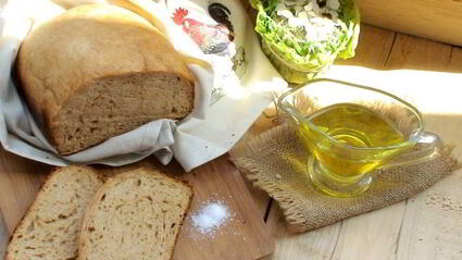 пшенично-ржаной заварной хлеб