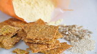 Шведские хрустящие хлебцы с семенами