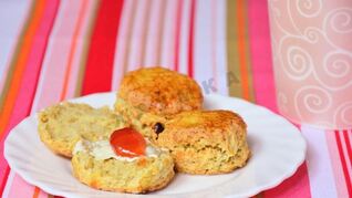 Сконы с отварным картофелем