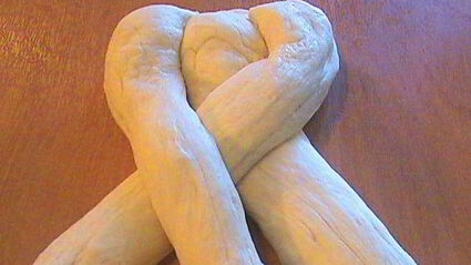 творожный хлеб плетенка