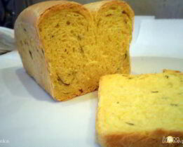 Тыквенный хлеб с зеленым луком