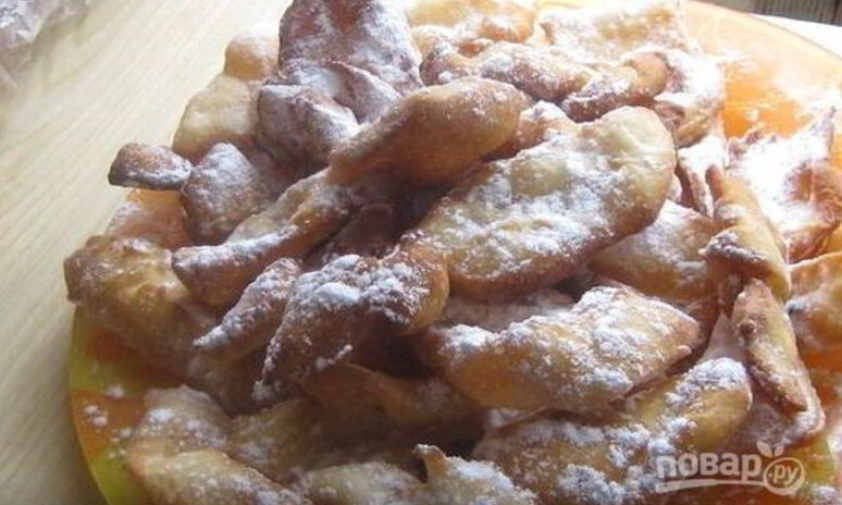 Рецепт хворост классический на кефире