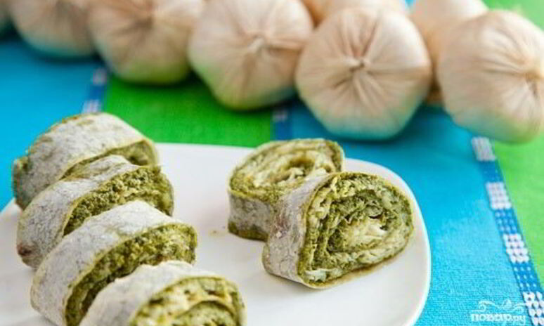 Рецепт блинчики из лаваша с начинкой