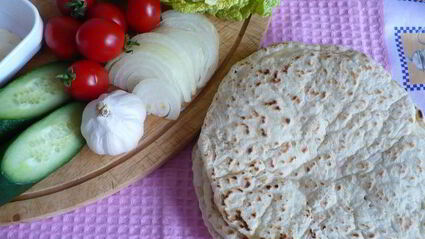 домашний лаваш с начинкой