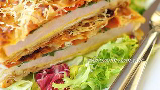 Горячая закуска в лаваше Ека