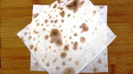 греча с печенью в корзинке из лаваша