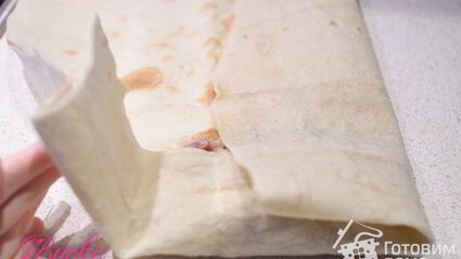 конвертики из лаваша с мясом и картофелем