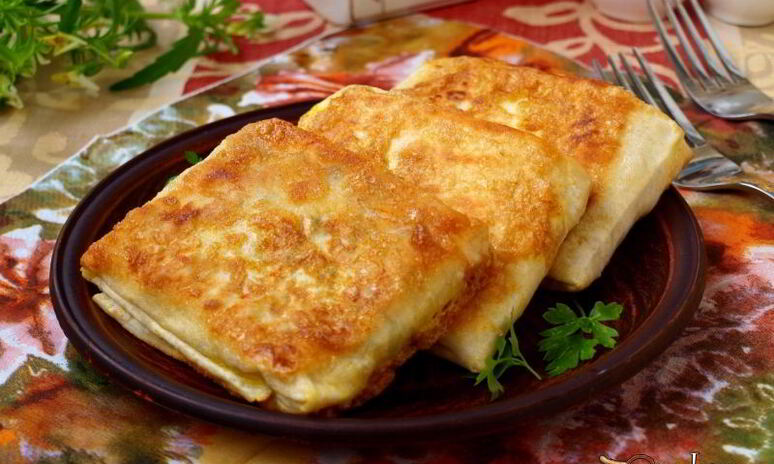 Рецепт конвертики из лаваша с ветчиной и сыром