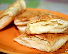 Конверты из лаваша с сыром