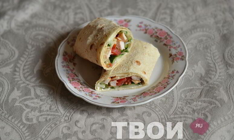 Рецепт курица в лаваше