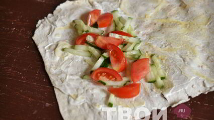 курица в лаваше