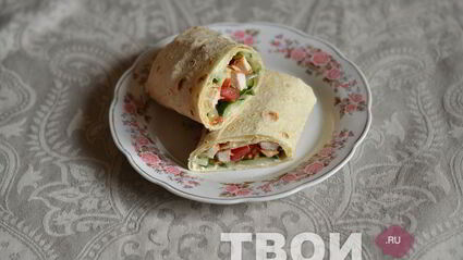 курица в лаваше