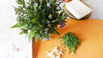 кыстыбый в лаваше