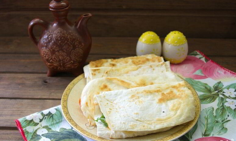 Рецепт лаваш с копченым сыром