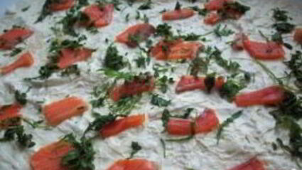 лаваш с красной рыбой и сыром