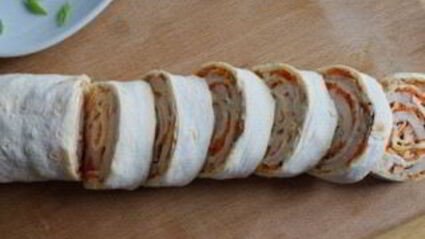 лаваш с курицей и морковью